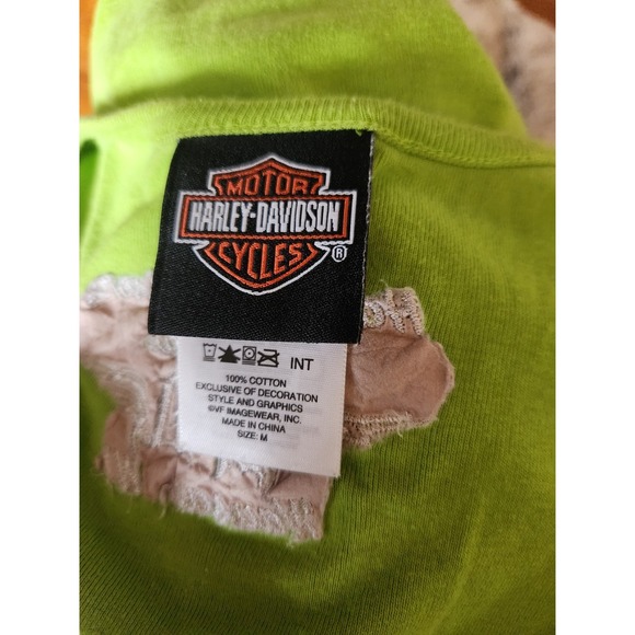 Harley Davidson Green Tank Top - Picture 4 of 6
